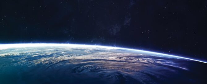 Large storm viewed from space